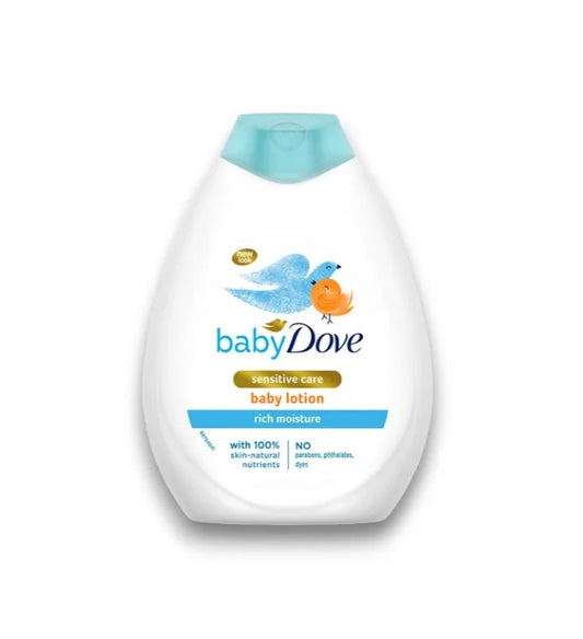 Dove Baby Lotion Sensitive Skin Care Rich Moisture 400ml