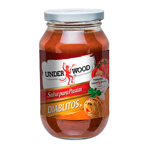 Under Wood Salsa para pastas Diablitos 490g