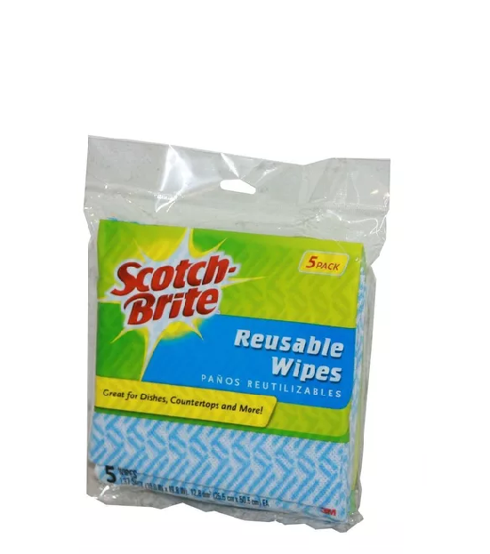 Scotch Brite Paños Reutilizables 25.5cm 50.5cm 5 Pack