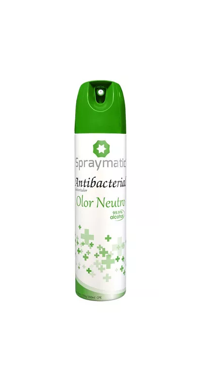 Spraymatic Ambientador Antibacterial Olor Neutro 190g