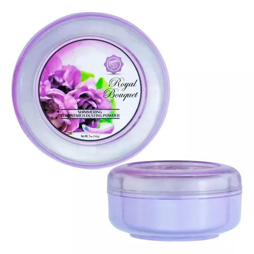 Royal Bouquet Polvo de baño corporal para mujer, 100% sin talco