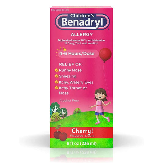 Childrens Benadry Allergy (antialergico) Cherry 236 ml