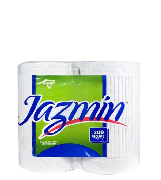 Jazmín Papel Higiénico 300 Hojas 120 Metros