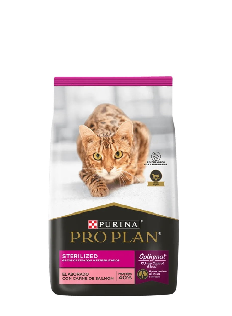 Purina Pro Plan Gatos Castrados O Esterilizados Elaborado con carne de salmón 3 Kg