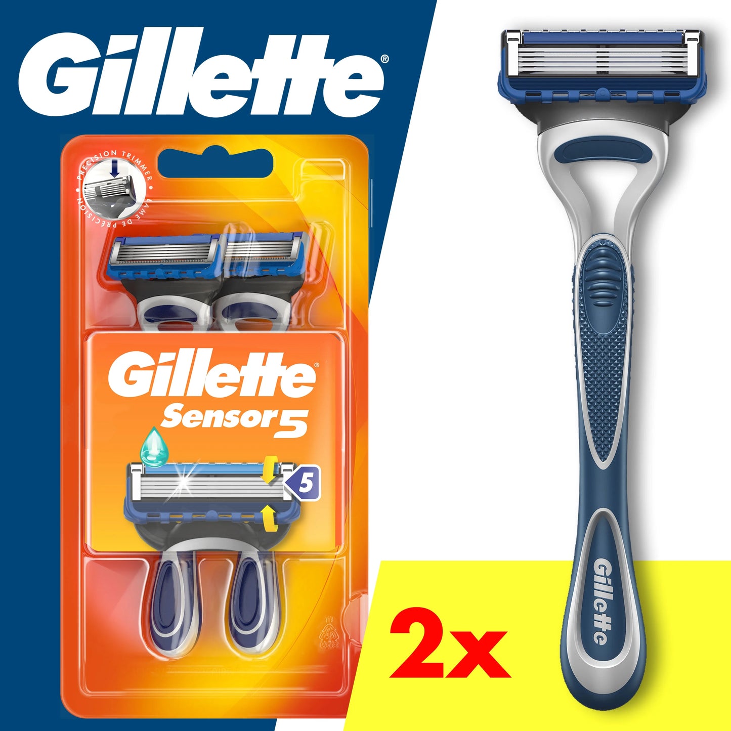 Gillette Sensor5 Rasuradora descartable pack 3