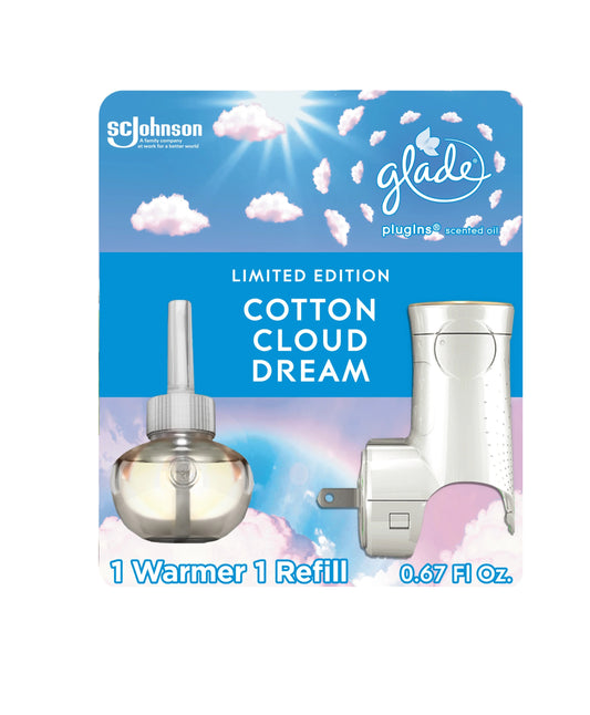 Glade Limited Edition Cotton Cloud Dream 1 Warmer 1 Refills 19,8ml