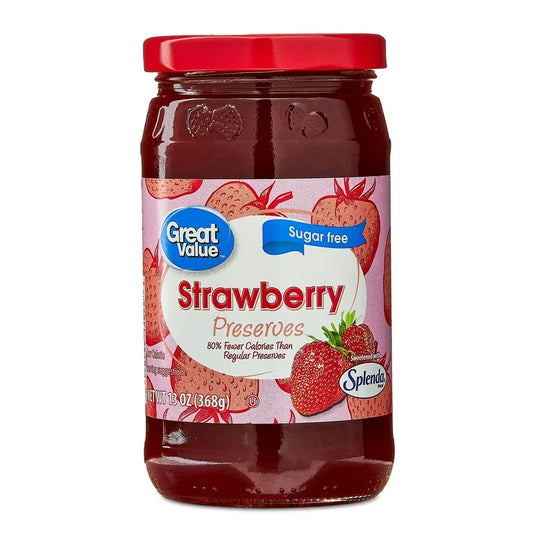 Great Value Strawberry preserves sugar free - mermelada de fresa sin azucar 368g