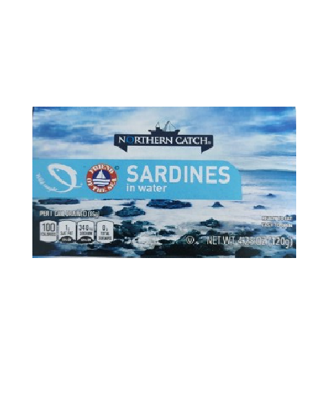 Enlatado Northern Catch Sardinas en agua 120g