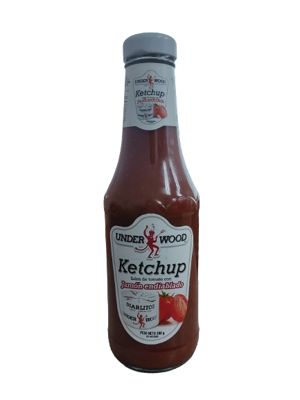 Under Wood Ketchup Salsa de tomate Jamón endiablado 380g