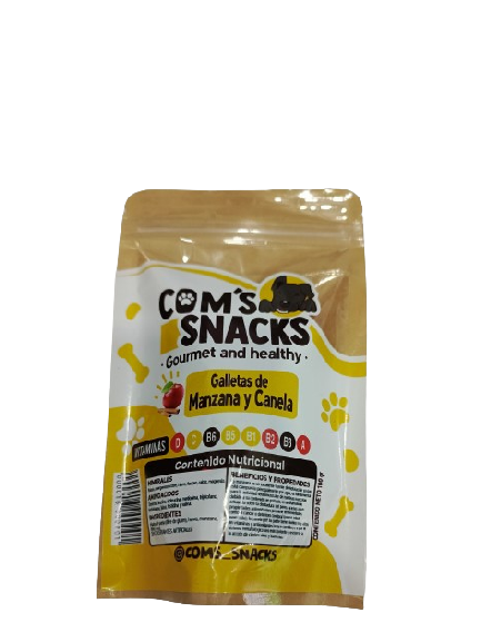 Com's Snacks Galletas De Manzana Y Canela 100g