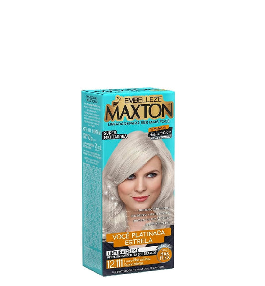 Embelleze Maxton Tinte 12.111 Louro Platina Cinza Super Intenso - Rubio platino ceniza súper intenso