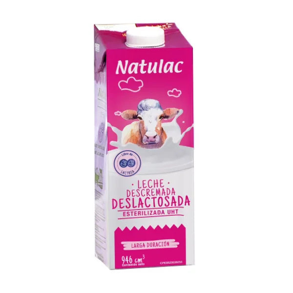 Natulac Leche descremada Deslactosada 946cm3