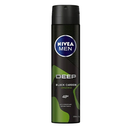 Nivea Hombres Deep Black Carbon Amazonia Antitranspirante Spray Desodorante