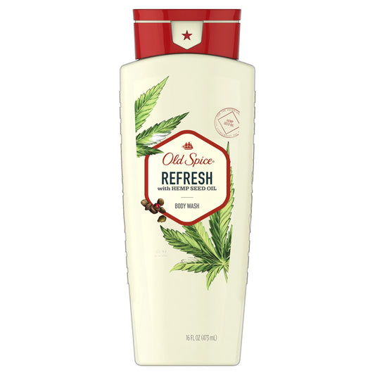 Old Spice Refresh With Hemp Seed Oil Body Wash