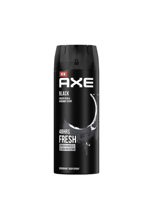 Axe Deodorant  Body Spray Black Frozen Pear & Cedarwood Scent 150ml