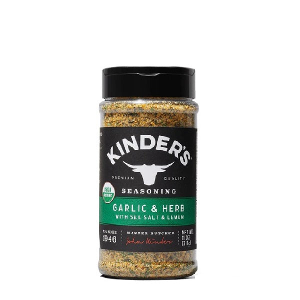 Kinders Condimento de Ajo & Hierbas- Sal marina & Limon 311g