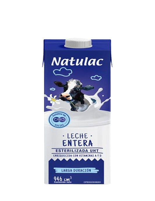 Natulac Leche Entera Larga Duración 946 ml