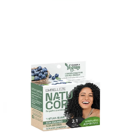 Embelleze Natucor Tinte Vegano 2.1 Preto especial - Negro especial