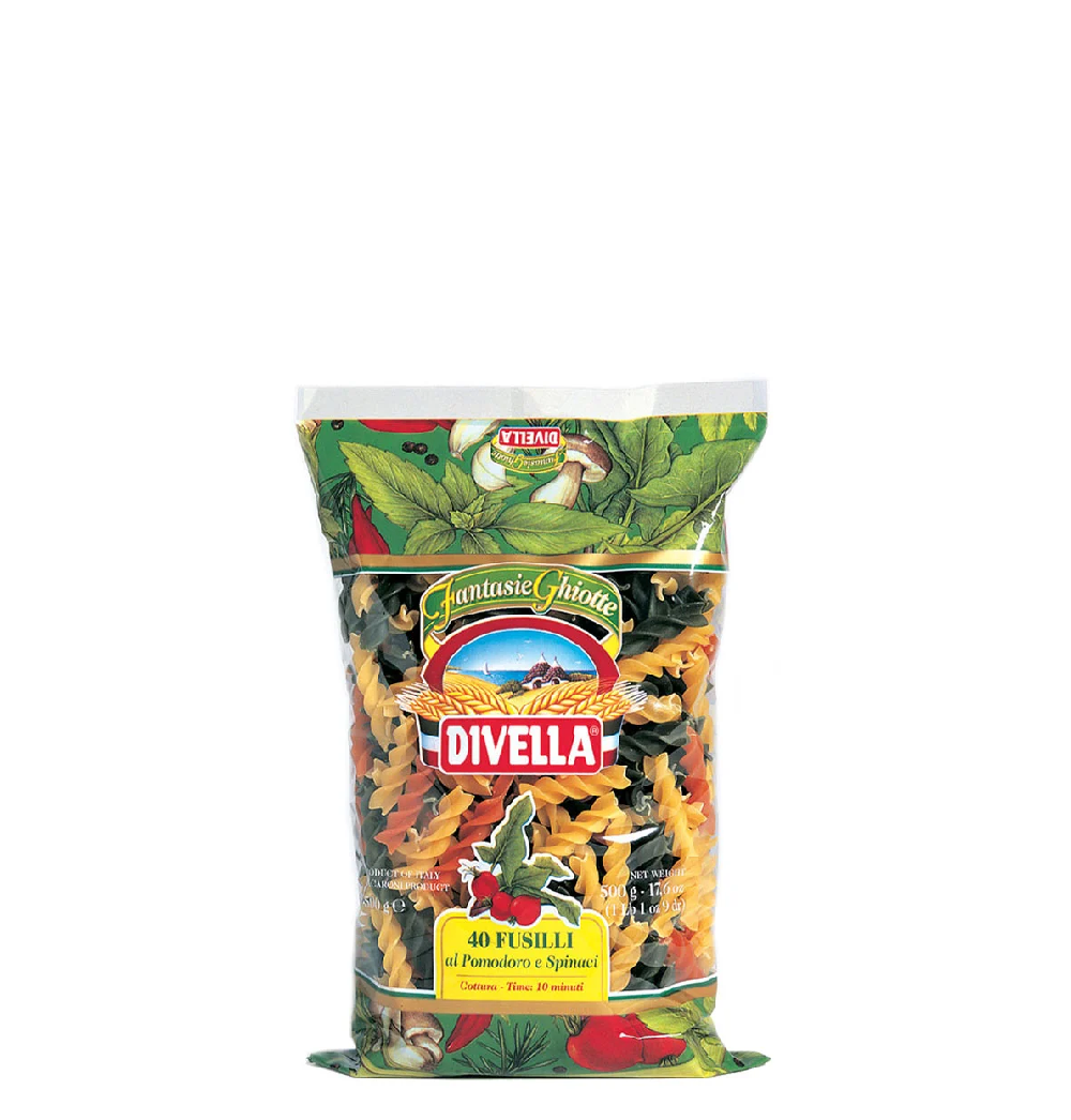 Divella 40 Fusilli Al Pomodoro E Spinaci 500g