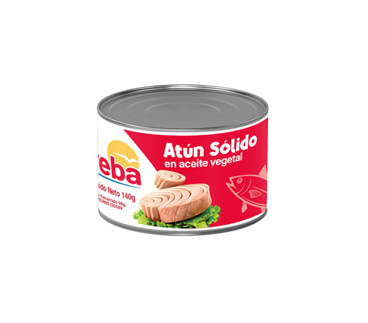 Eveba Atún Solido En Aceite Vegetal 140g