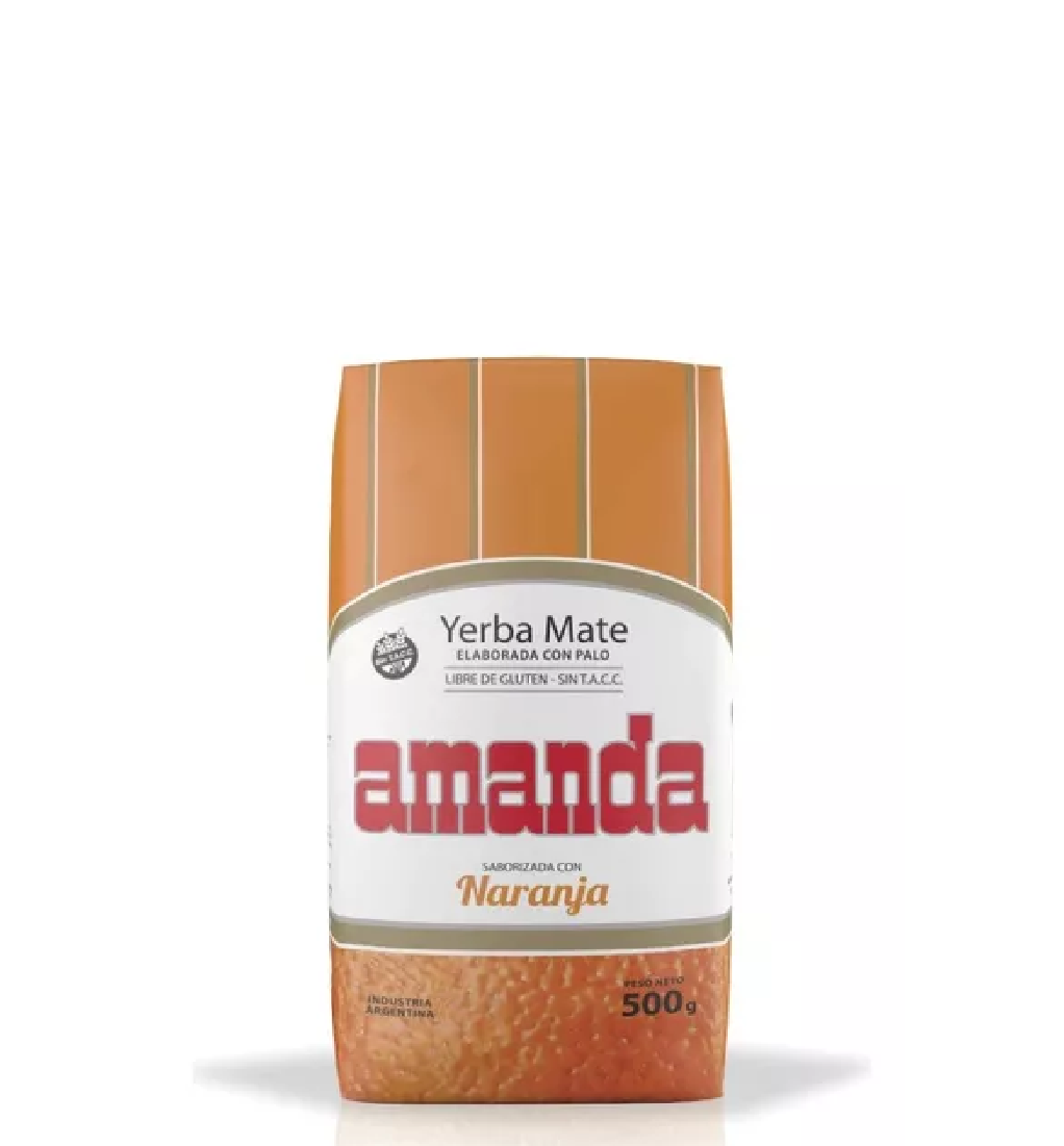 Amanda Yerba Mate Sabor A Naranja 500g