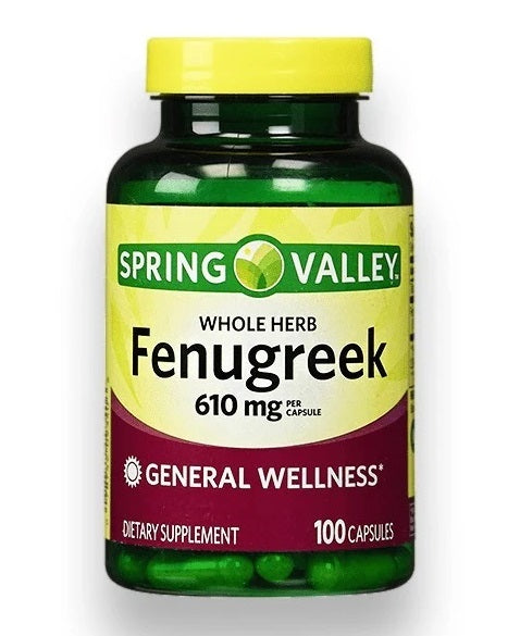 Spring Valley Fenugreek (610mg) 100 Capsulas