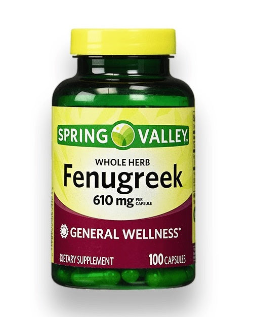 Spring Valley Fenugreek (610mg) 100 Capsulas