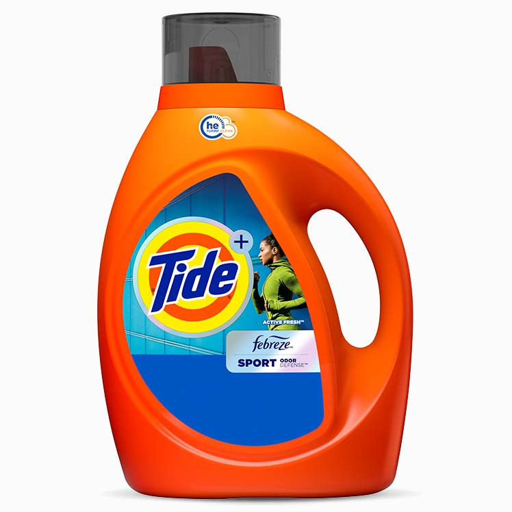 Tide Plus Febreze Sport Odor Defense HE Turbo Clean Detergente líquido para ropa 1.09L