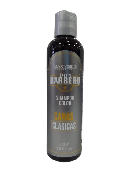 Maxybelt Profesional Don Barbero shampoo color canas clásicas 200ml