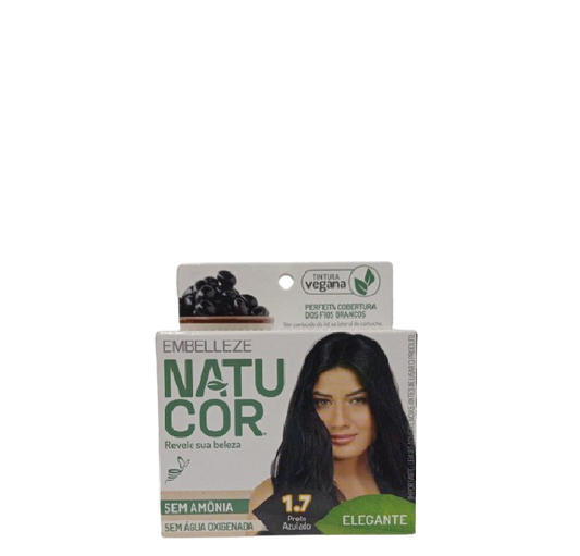 Embelleze Natucor Tinte Vegano 1.7 Preto Azulado - Negro azulado