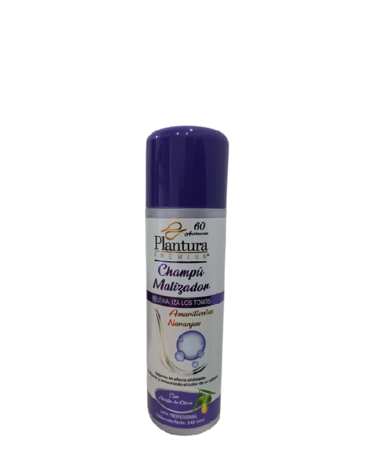 Plantura Premium Champú Matizador con Aceite de Oliva 240ml