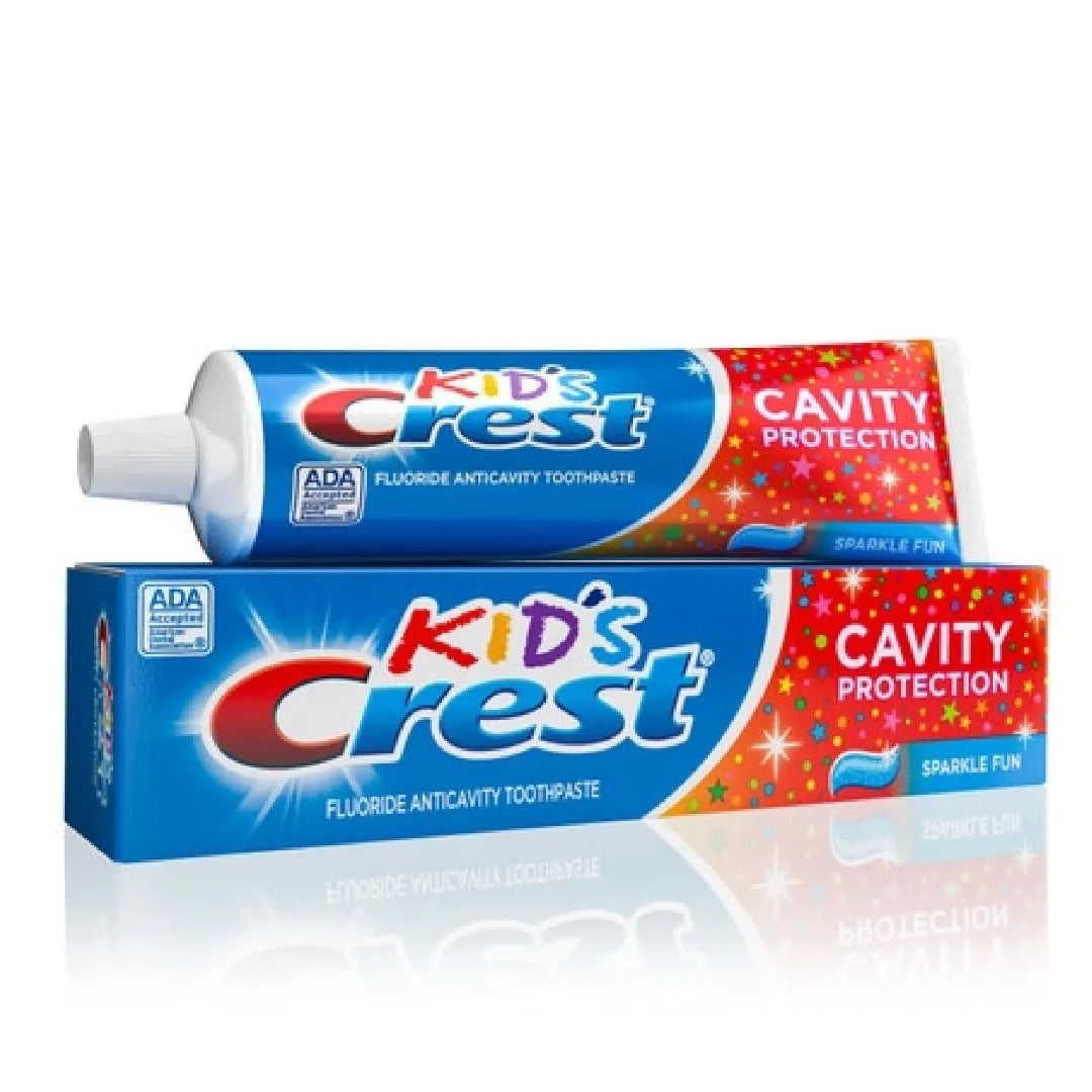 Crest - Pasta de dientes anticaries con flúor para niños, sabor Sparkle Fun 130g