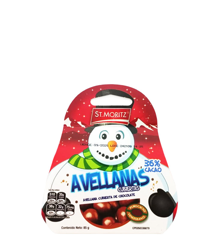 St. Moritz Avellanas cubiertas de chocolate 85g