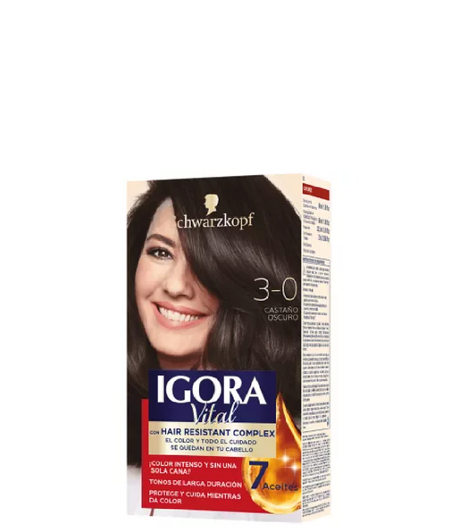 Schwarzkopf Igora Vital Tinte 3-0 Castaño Oscuro