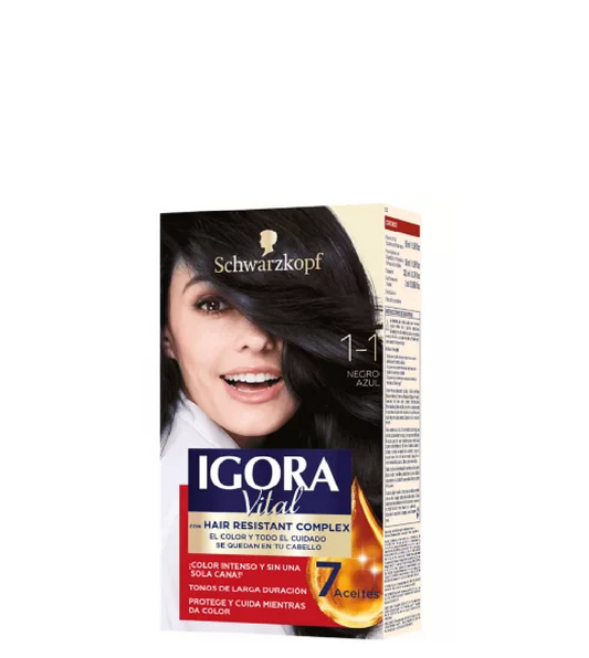 Schwarzkopf Igora Vital Tinte 1-1 Negro Azul