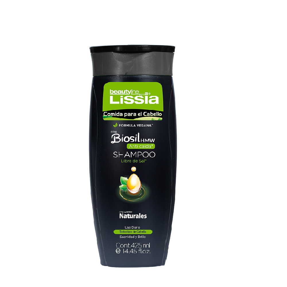 Beauty Line From Lissia Comida para el Cabello Shampoo libre de sal anti caida 425ml