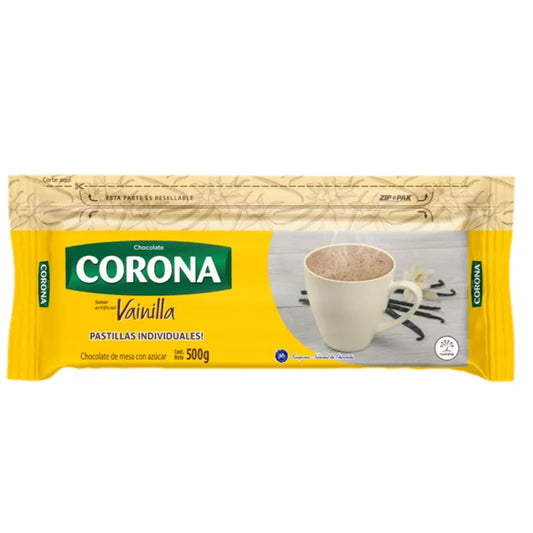 CHOCOLATE CORONA VAINILLA 500G