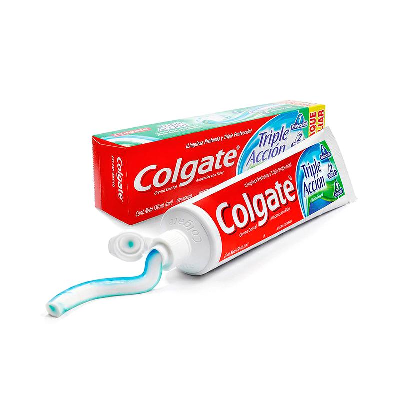 Colgate Pasta de dientes de triple acción, menta (226)g