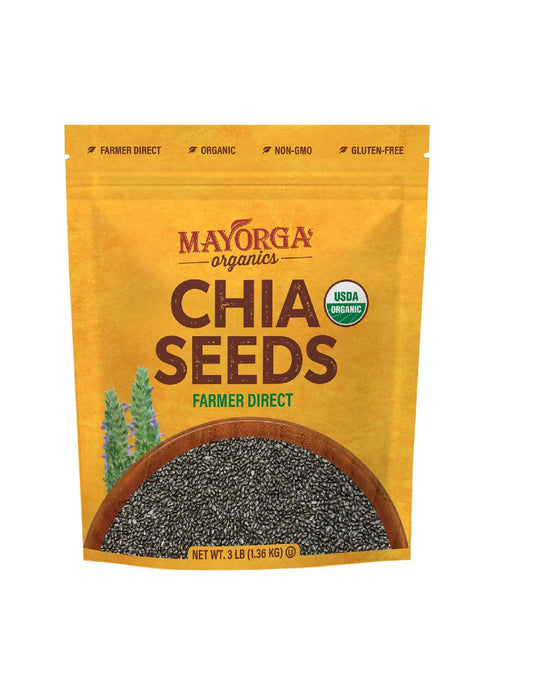 Mayorga Organics Chia Seeeds-Semilla de Chia 1.36KG