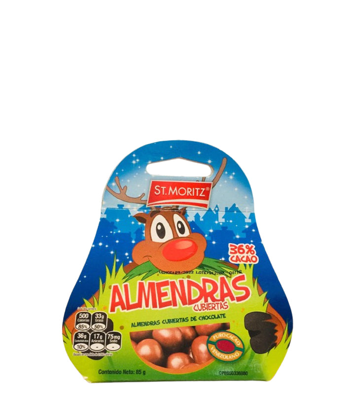 St. Moritz Almendras cubiertas de chocolate 85g