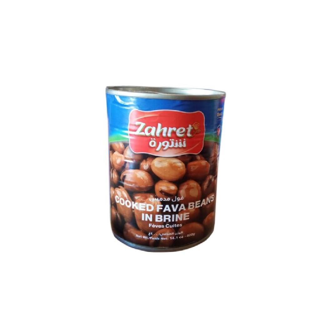 Zahret Cooked Fava Beans In Brine  400g