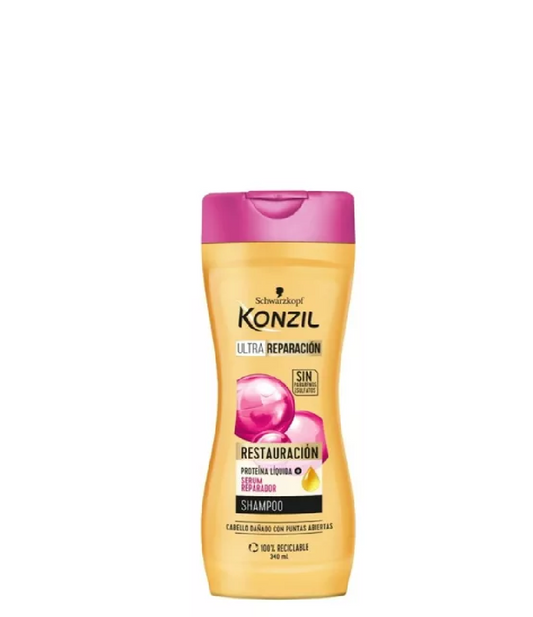 Schwarzkopf Konzil Shampoo Restauración Para Cabello Dañado Con Puntas Abiertas 340ml