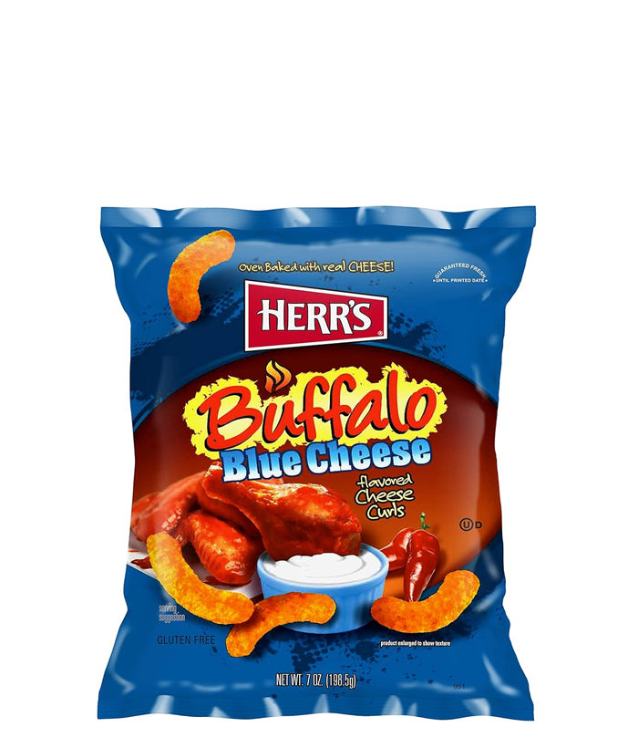 Herr's Búffalo Blue Cheese Sabor A Rizos De Queso 170g