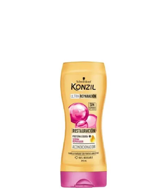 Schwarzkopf Konzil Acondicionador Restauración Para Cabello Dañado Con Puntas Abiertas 340ml