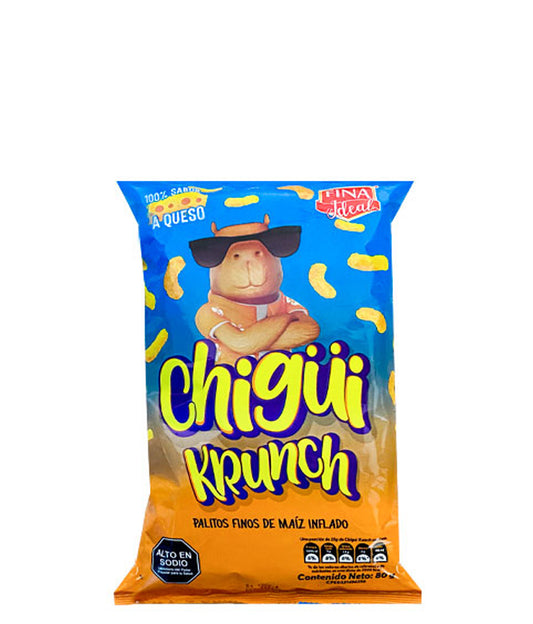 Fina Ideal Chigüi Krunch 100% Sabor A Queso 80g