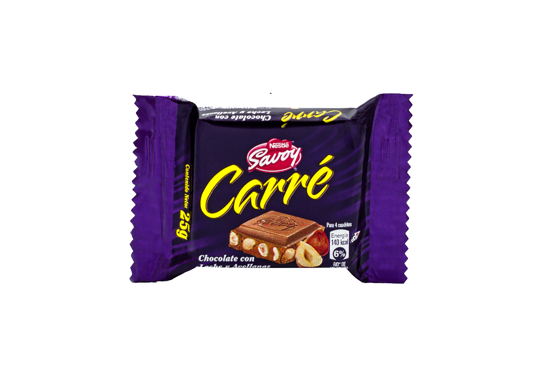 Nestle chocolate con leche y avellanas Carre 25 g