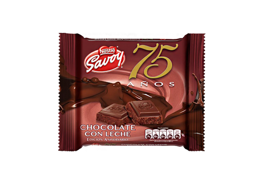 Nestle savoy chocolate con leche 75 años 100 g