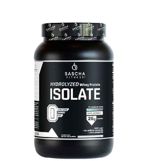 Sascha Fitness Hydrolyzed Whey Protein Isolate - Aislado de proteína de suero hidrolizado 899 g