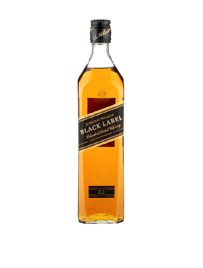 Johnnie Walker black label blended scotch whisky 12 años