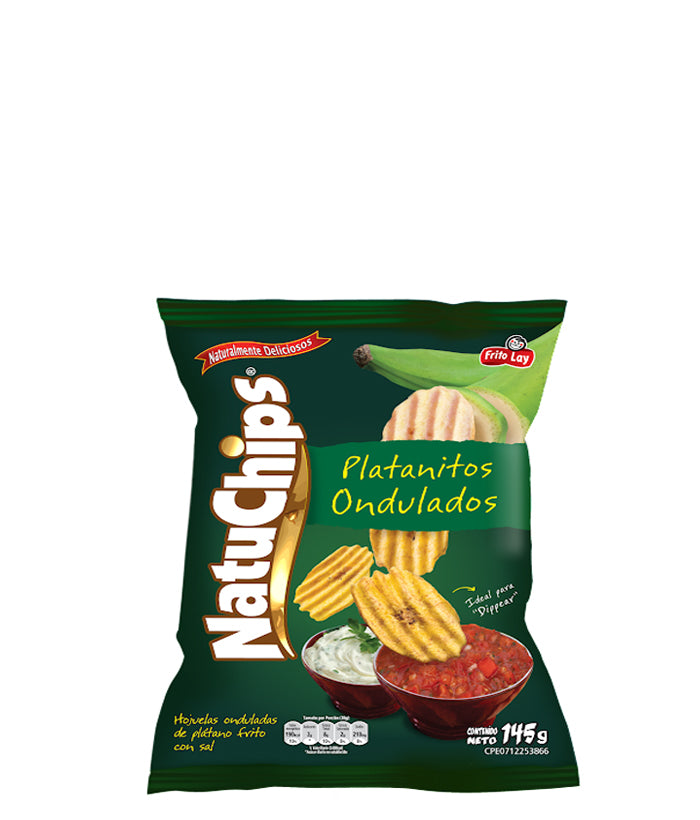 Frito Lay NatuChips Platanitos Ondulados 145g